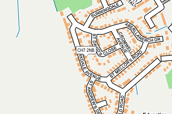 CH7 2NB map - OS OpenMap – Local (Ordnance Survey)