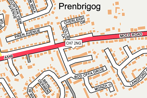 CH7 2NG map - OS OpenMap – Local (Ordnance Survey)