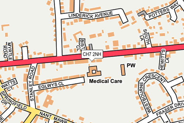 Map of BISTRE CARE HOMES LIMITED at local scale
