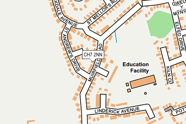 CH7 2NN map - OS OpenMap – Local (Ordnance Survey)