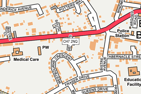 CH7 2NQ map - OS OpenMap – Local (Ordnance Survey)