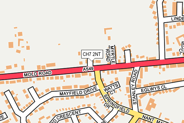 CH7 2NT map - OS OpenMap – Local (Ordnance Survey)