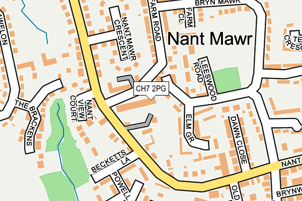 CH7 2PG map - OS OpenMap – Local (Ordnance Survey)