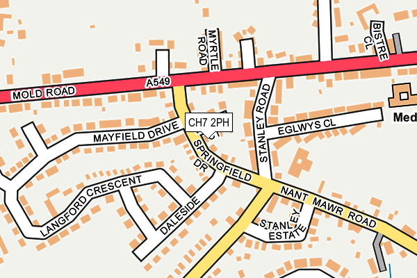 CH7 2PH map - OS OpenMap – Local (Ordnance Survey)