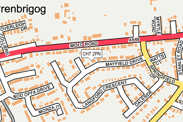 CH7 2PN map - OS OpenMap – Local (Ordnance Survey)