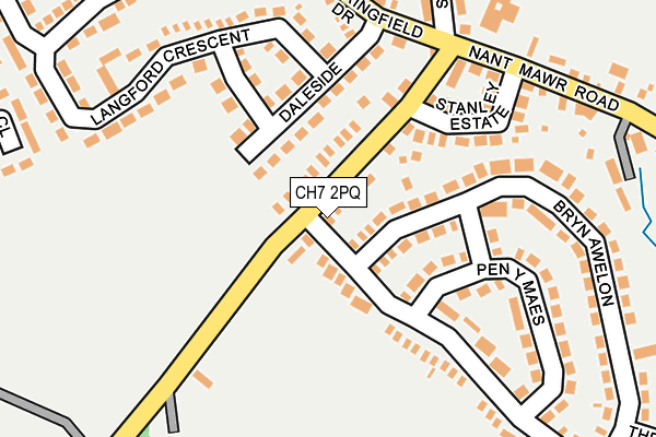 CH7 2PQ map - OS OpenMap – Local (Ordnance Survey)