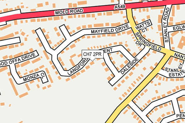 CH7 2PR map - OS OpenMap – Local (Ordnance Survey)