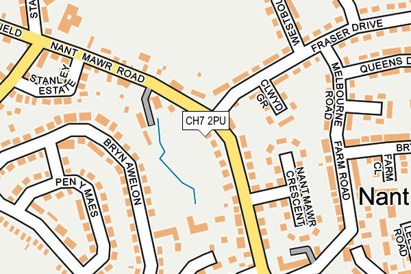 CH7 2PU map - OS OpenMap – Local (Ordnance Survey)
