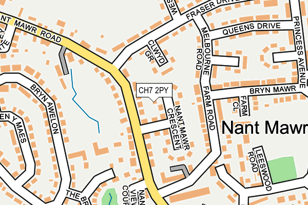 CH7 2PY map - OS OpenMap – Local (Ordnance Survey)