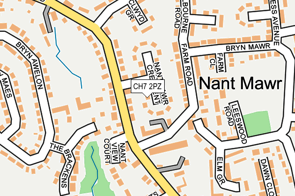 CH7 2PZ map - OS OpenMap – Local (Ordnance Survey)