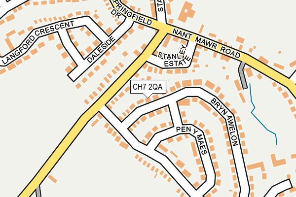 CH7 2QA map - OS OpenMap – Local (Ordnance Survey)