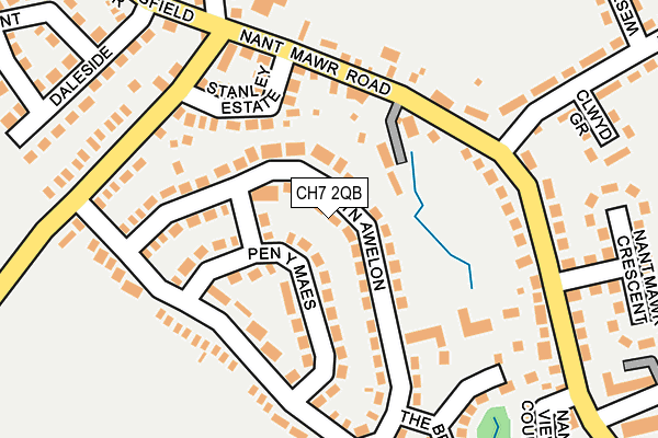 CH7 2QB map - OS OpenMap – Local (Ordnance Survey)