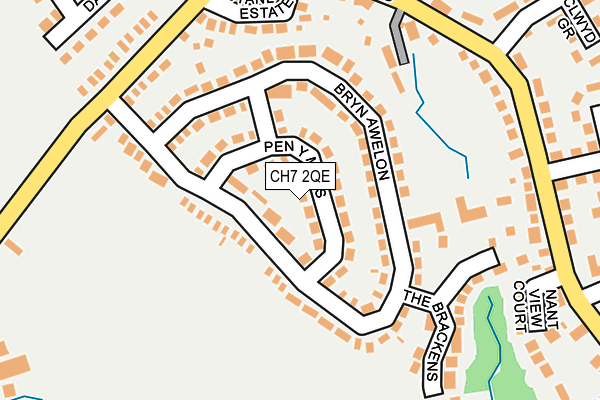 CH7 2QE map - OS OpenMap – Local (Ordnance Survey)