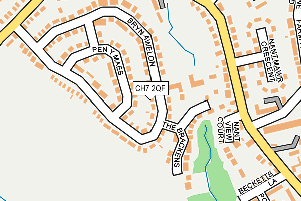 CH7 2QF map - OS OpenMap – Local (Ordnance Survey)