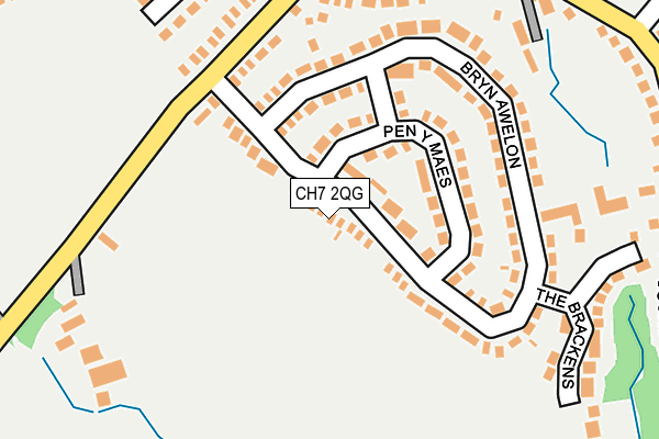 CH7 2QG map - OS OpenMap – Local (Ordnance Survey)