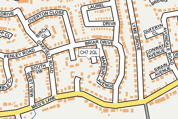 CH7 2QL map - OS OpenMap – Local (Ordnance Survey)