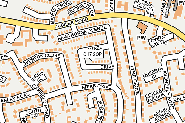 CH7 2QP map - OS OpenMap – Local (Ordnance Survey)