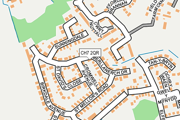 CH7 2QR map - OS OpenMap – Local (Ordnance Survey)