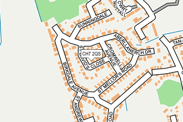 CH7 2QS map - OS OpenMap – Local (Ordnance Survey)