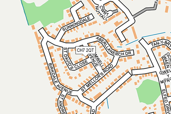 CH7 2QT map - OS OpenMap – Local (Ordnance Survey)