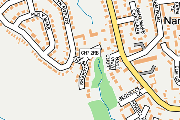 CH7 2RB map - OS OpenMap – Local (Ordnance Survey)