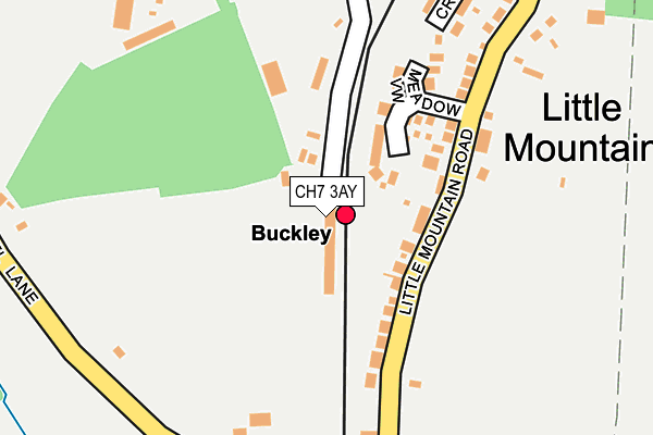 CH7 3AY map - OS OpenMap – Local (Ordnance Survey)