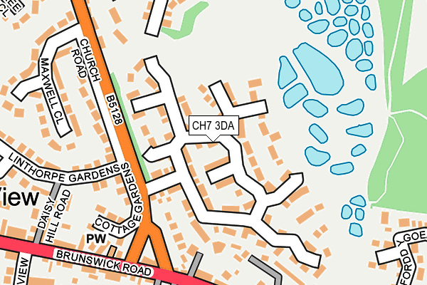 CH7 3DA map - OS OpenMap – Local (Ordnance Survey)