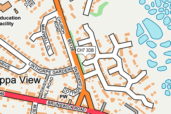 CH7 3DB map - OS OpenMap – Local (Ordnance Survey)