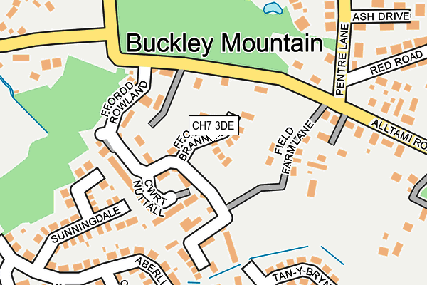 CH7 3DE map - OS OpenMap – Local (Ordnance Survey)