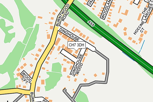 CH7 3DH map - OS OpenMap – Local (Ordnance Survey)