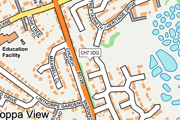 CH7 3DQ map - OS OpenMap – Local (Ordnance Survey)