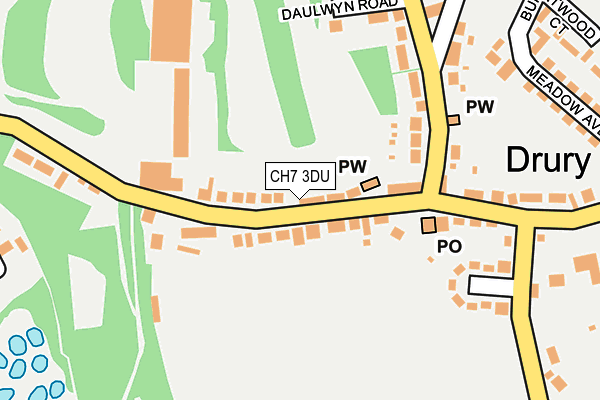 CH7 3DU map - OS OpenMap – Local (Ordnance Survey)