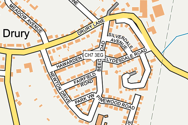 CH7 3EG map - OS OpenMap – Local (Ordnance Survey)