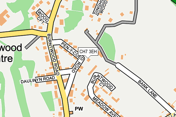 CH7 3EH map - OS OpenMap – Local (Ordnance Survey)