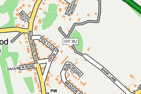 CH7 3EJ map - OS OpenMap – Local (Ordnance Survey)