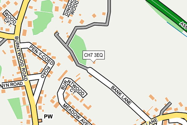 CH7 3EQ map - OS OpenMap – Local (Ordnance Survey)