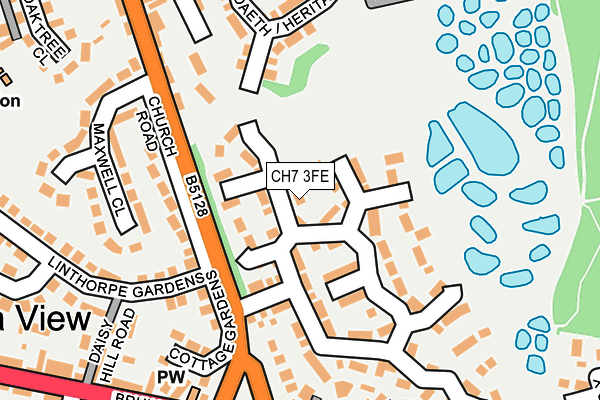 CH7 3FE map - OS OpenMap – Local (Ordnance Survey)