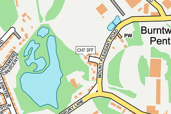 CH7 3FF map - OS OpenMap – Local (Ordnance Survey)