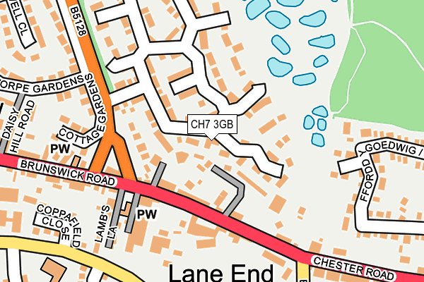 CH7 3GB map - OS OpenMap – Local (Ordnance Survey)