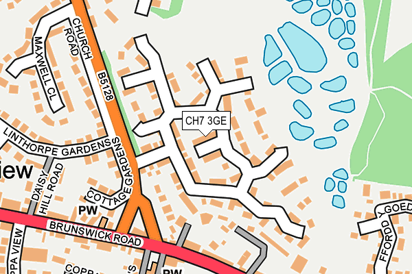 CH7 3GE map - OS OpenMap – Local (Ordnance Survey)