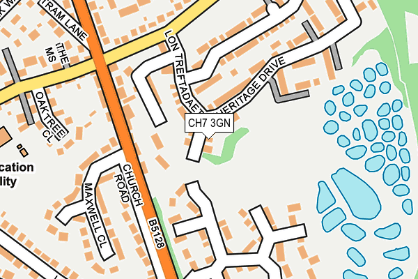 CH7 3GN map - OS OpenMap – Local (Ordnance Survey)