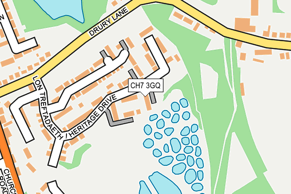 CH7 3GQ map - OS OpenMap – Local (Ordnance Survey)