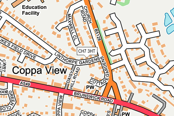 CH7 3HT map - OS OpenMap – Local (Ordnance Survey)