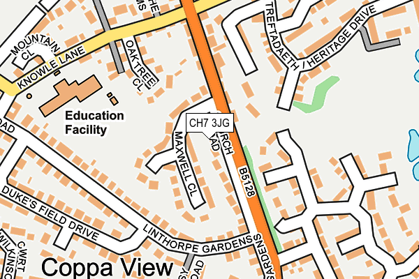 CH7 3JG map - OS OpenMap – Local (Ordnance Survey)