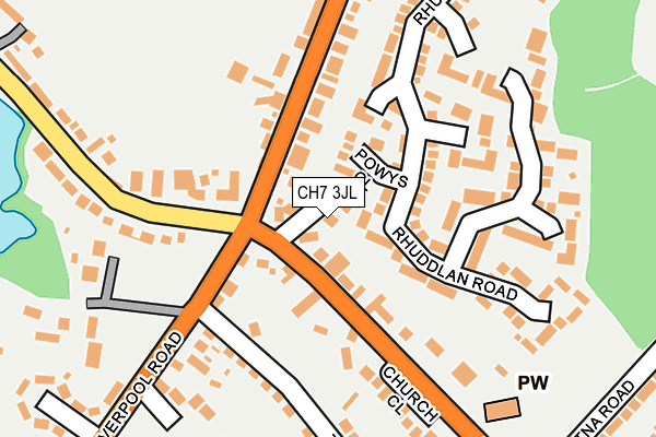 CH7 3JL map - OS OpenMap – Local (Ordnance Survey)