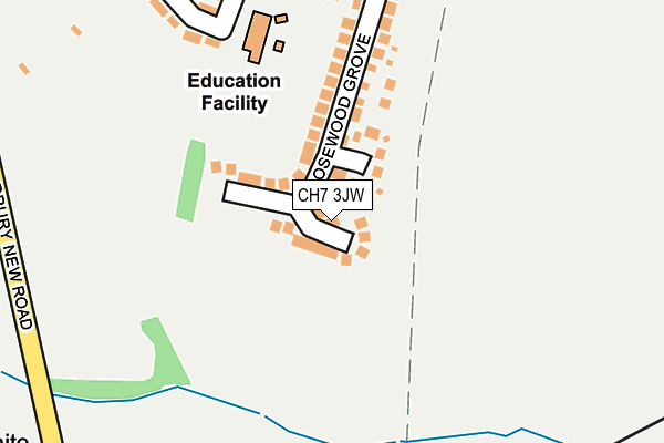 CH7 3JW map - OS OpenMap – Local (Ordnance Survey)