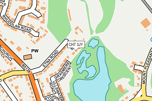 CH7 3JY map - OS OpenMap – Local (Ordnance Survey)