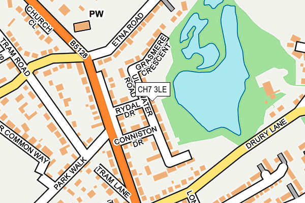 CH7 3LE map - OS OpenMap – Local (Ordnance Survey)