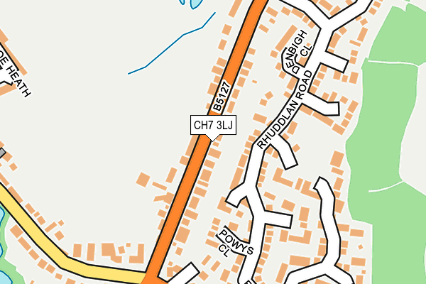 CH7 3LJ map - OS OpenMap – Local (Ordnance Survey)