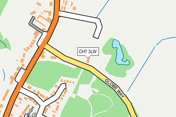 CH7 3LW map - OS OpenMap – Local (Ordnance Survey)
